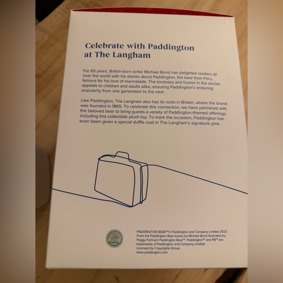 Paddington Bear Langham Exclusive in Pink Coat - Picture 5 of 7